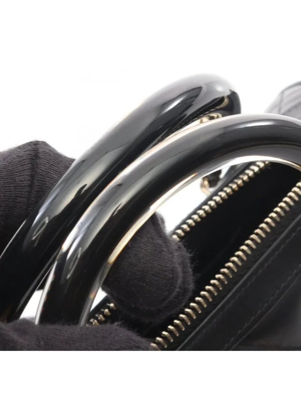 Chanel Quilted 2-Way Black Lambskin Mini Boston